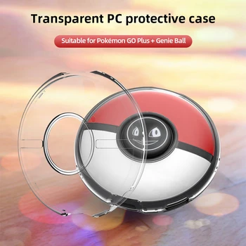 Чехол-сумка в твердом корпусе для Pokemon GO Plus + защитный чехол с кристаллами, прозрачный ящик для хранения ПК, портативный для Pokemon GO Plus +