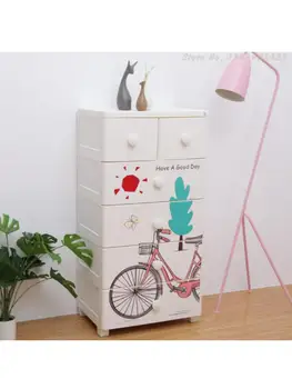 Шкаф для хранения Xitianlong домашний детский шкаф для одежды пластиковый шкафчик домашний мультяшный отделочный шкаф