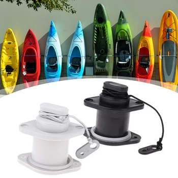 Шпигатный клапан из ПВХ-пластика, легкий вес Со шнуром, аксессуары для лодок Для большинства каяков, надувных лодок, речных плотов.