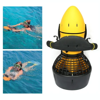 Электрический подводный скутер мощностью 300 Вт, двухскоростной трехлопастный пропеллер, подводный велосипед для плавания в океане и бассейне на открытом воздухе
